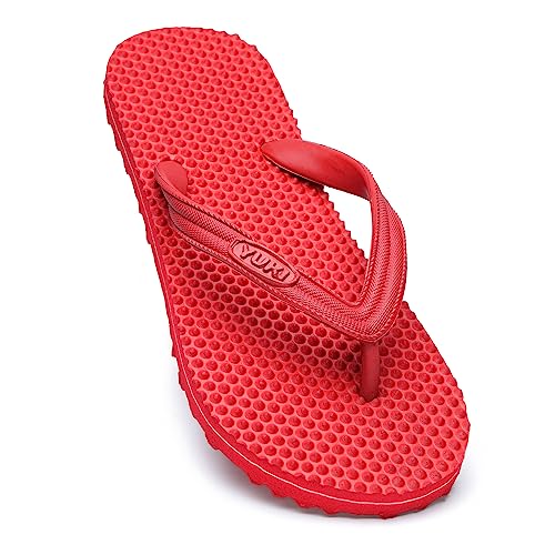 YUKI Men and Women Slipper Accupressure Flip Flops Hawai Chappal for Home Daily Use - Image 3