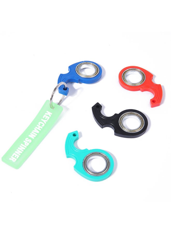 Generic - Keychain Fidget Spinner Anti-anxiety Toy Rotating Second Generation Fingertip Rotating Decompression Keychain-Color:2 - Image 1