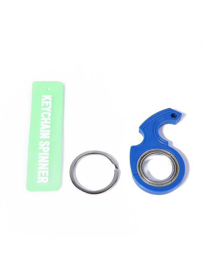 Generic - Keychain Fidget Spinner Anti-anxiety Toy Rotating Second Generation Fingertip Rotating Decompression Keychain-Color:2 - Image 1