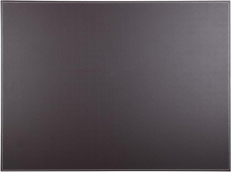 KINGFOM Desk Pad & Mat 24" x 18" Protector Large Mouse Pad PU Leather for Desktops and Laptops (Brown) - Image 1