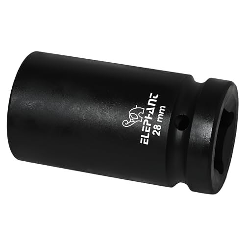 Elephant Metal 1 Inch Square Drive STD Impact Socket 6-Point 28 mm Size 90 mm Length - Image 4