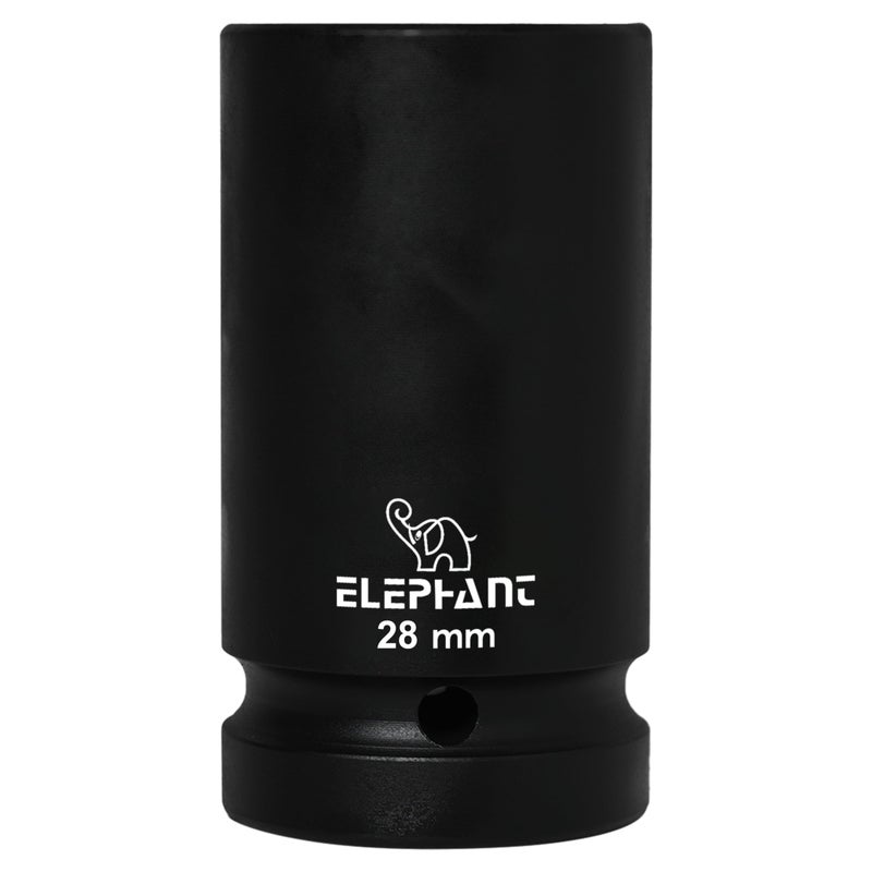 Elephant Metal 1 Inch Square Drive STD Impact Socket 6-Point 28 mm Size 90 mm Length - Image 5