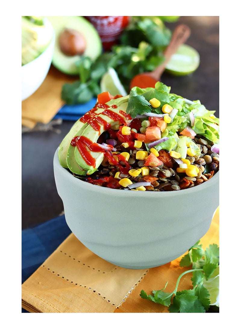 MODA CUCINA وعاء ميلامين مات للخضار باللون الأزرق مقاس 11 سم - Image 2