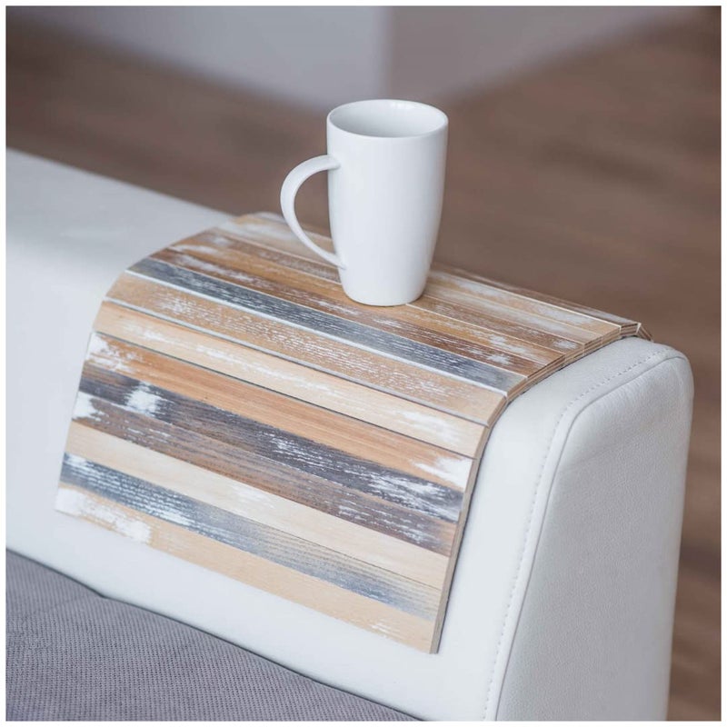 EWART WOODS Wood Sofa arm Tray Protectors armrest Table Sofa Table Coaster Sofa Tray tv Tray Vintage 