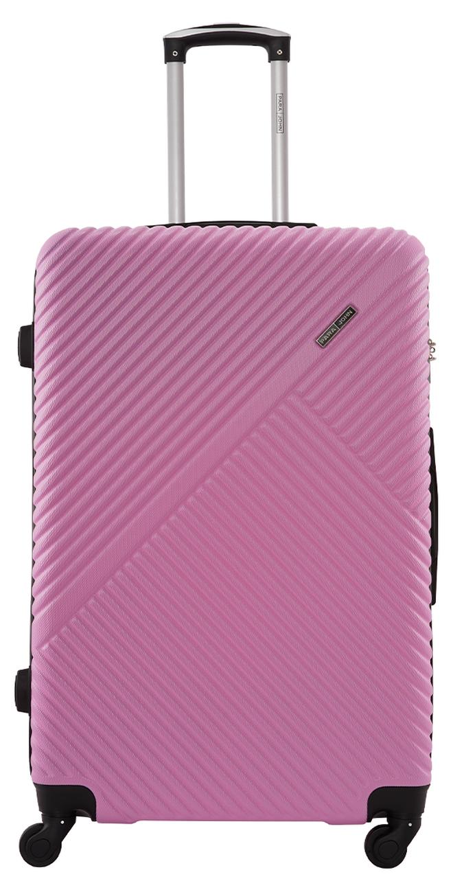 PARAJOHN Cabin Size 20-Inch ABS Lightweight Hardshell Luggage Trolley | carrying 10kg 4-Wheel Spinner Suitcase -pink - Image 1