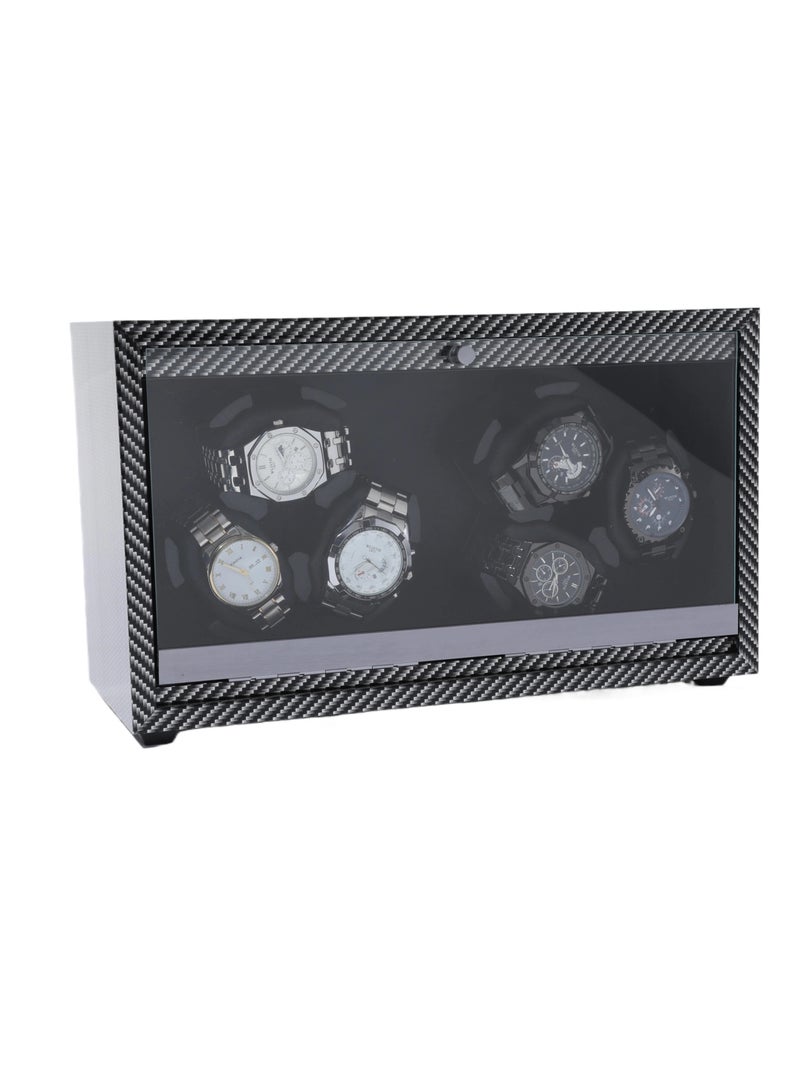 Yahor Automatic Watch Winder Watches Box Luxury Mechanical Electric Grids Wooden Winders Display Case Rotating - Image 1