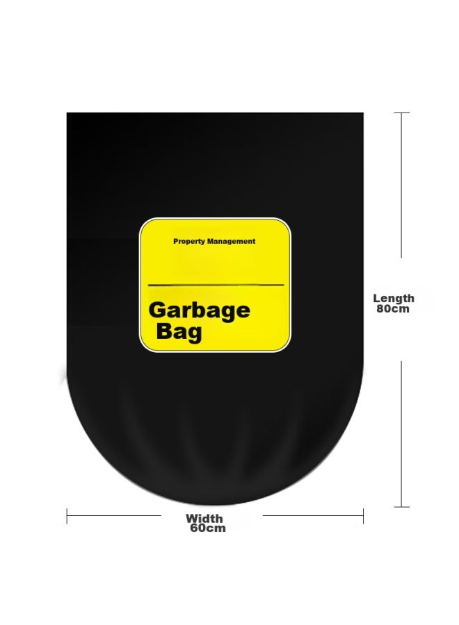 profit Lidete Large Commercial Property Black Thickened Garbage Bags, 60*80cm, 45 Pieces - Image 3