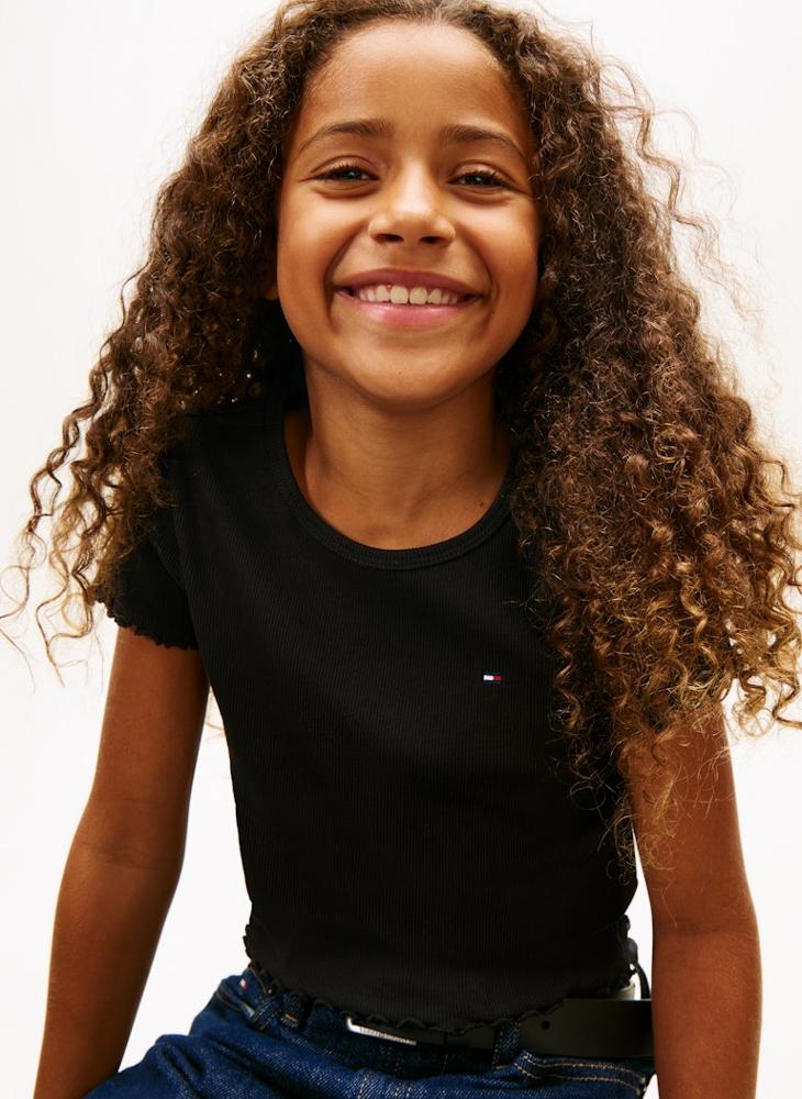 TOMMY HILFIGER Kids Essential Rib Top - Image 3