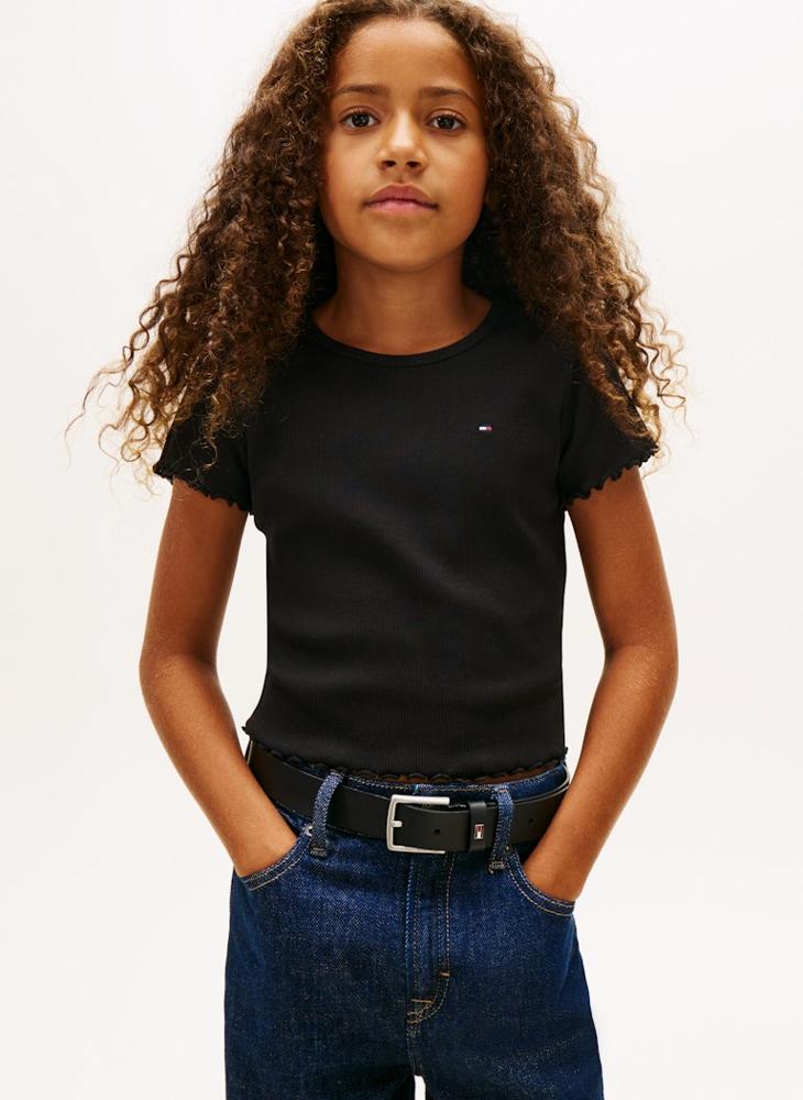 TOMMY HILFIGER Kids Essential Rib Top - Image 1