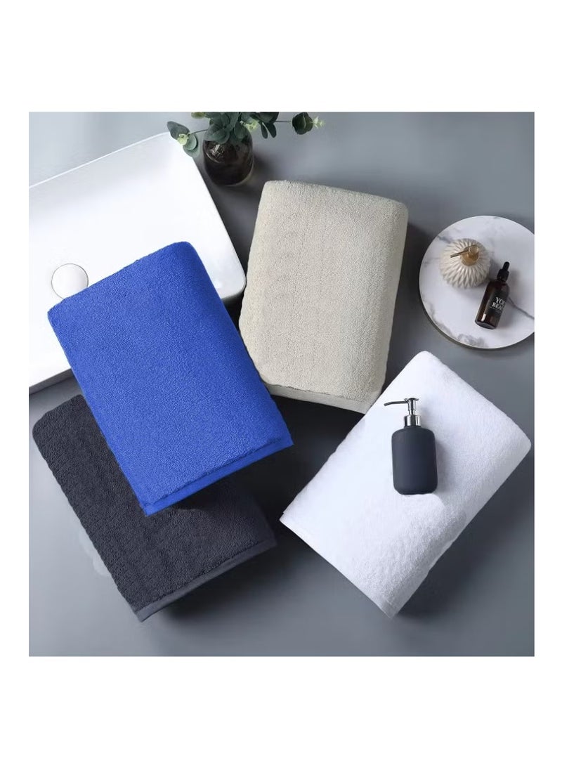 Blueberry Pack of 3 - Bath Towel -100% cotton Large Size Highly Absorbent And Super Durable, colour - Royal Blue - Image 4