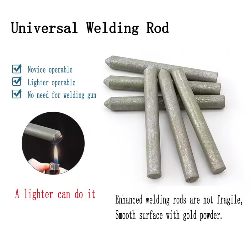 WLngtv 6 Pieces Low Temperature Universal Welding Rods,Metal Welding Arc Equipment, Easy Melt Aluminum Rods,Arc Welding Equipment and Accessories for Stainless Steel Iron, Beginner and Pro - Image 2