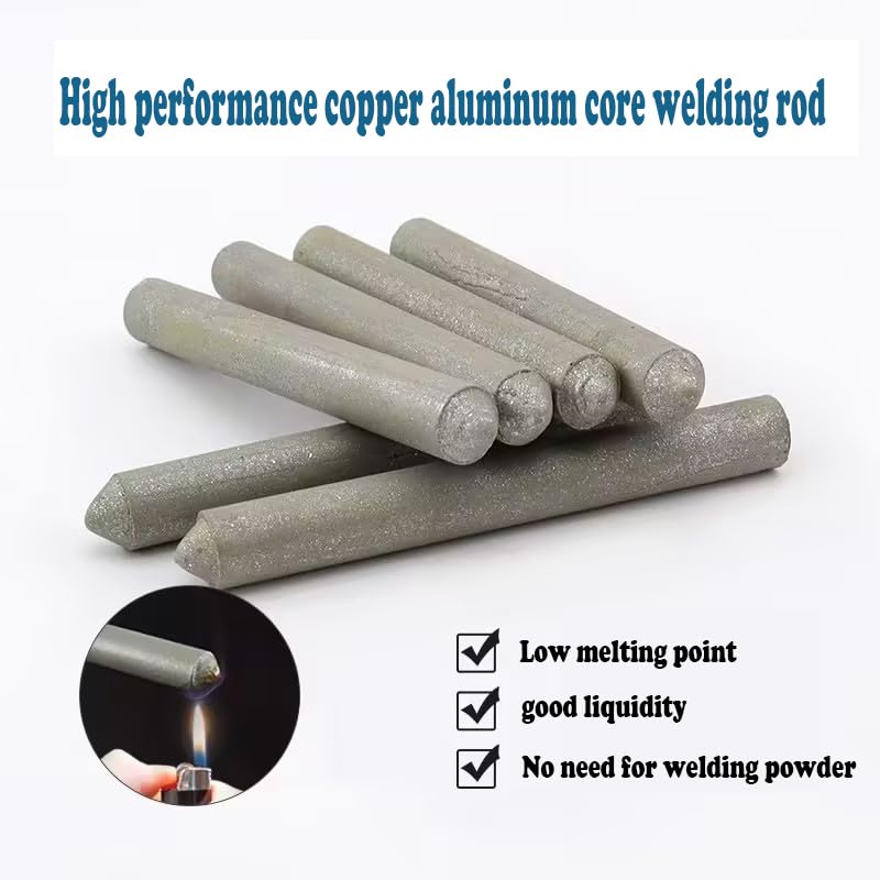 WLngtv 6 Pieces Low Temperature Universal Welding Rods,Metal Welding Arc Equipment, Easy Melt Aluminum Rods,Arc Welding Equipment and Accessories for Stainless Steel Iron, Beginner and Pro - Image 3