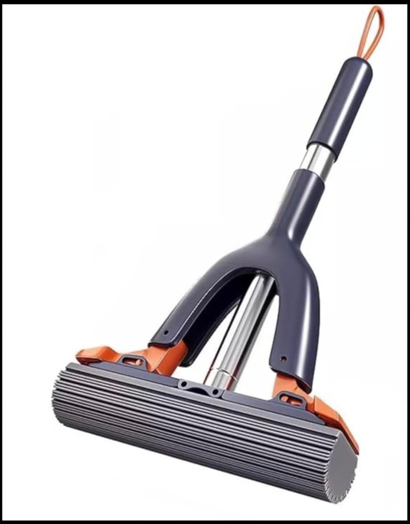 Illuminati store Mini Ponge Mop Roller Mop with Super Absorbent Sponge Mop Refills Self Squeeze Sponge Mop for Tile Marble Laminate Floor Cleaning Pack of 1