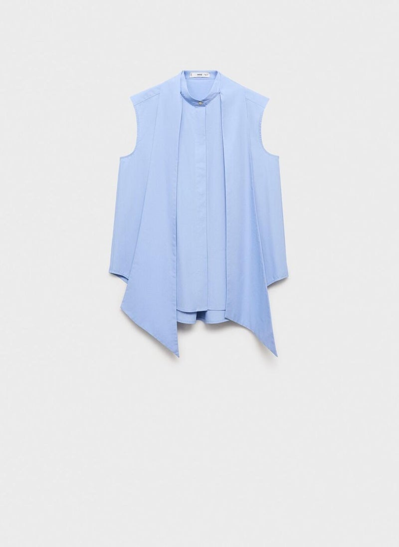 MANGO Tie-Neck Blouse  - Image 5
