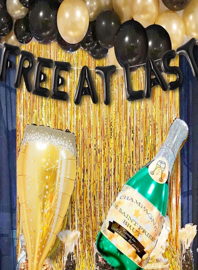 Roaring Good Time Free at Last Banner Balloons Free at Last Sign Divorce Party Decoration Broken Up Party Farewell Party Going Away Party Decoration - Image 5