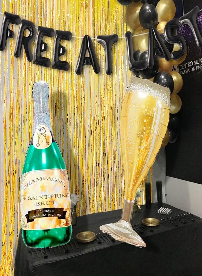 Roaring Good Time Free at Last Banner Balloons Free at Last Sign Divorce Party Decoration Broken Up Party Farewell Party Going Away Party Decoration - Image 4