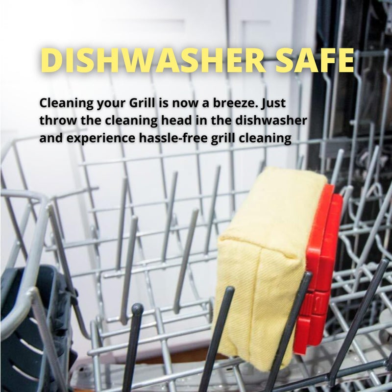 Grill Rescue BBQ Replaceable Cleaning Head, Bristle Free - Durable and Unique Grill Tools for Cast Iron or Stainless-Steel Grates, Barbecue Cleaner (Replaceable Head) - Image 4