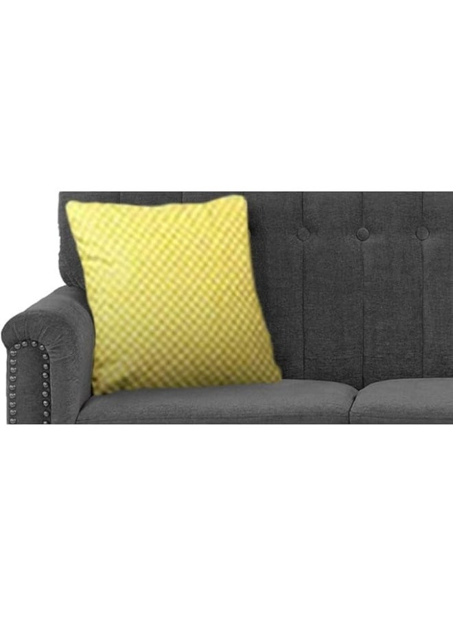 Poppins Home 2 Seater Classic Sofa Set for Living Room (Blue) - Image 3