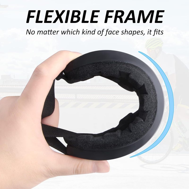 4-FQ Motorcycle Goggles for Kids - 2 Pack Off Road Racing Goggles (White & Black Frame) - Image 3