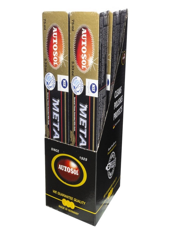 Autosol Metal Polish Pack of 6 x 75ml – Multipurpose Brass Chrome Polish Restores Shine and Prevents Tarnishing – Stainless Steel Polish Tarnish Remover – No Residue Metal Polishing Compound - Image 5