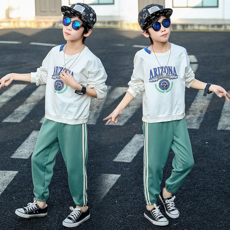 Children'S Solid Color Casual Pants Boys And Girls Fleece-Lined Sports Pants Thickened Brushed Medium And Large Children'S Trousers - Image 3