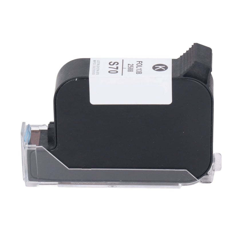 12.7mm Handheld Printer Cartridge 42ML Black - High Adhesion Quick Dry Industrial Grade Ink Cartridge Replacement for SC12 SC12T CP12 CP12W SC12KJ Handheld Inkjet Printers, Wood Metal Plastic Printing - Image 3