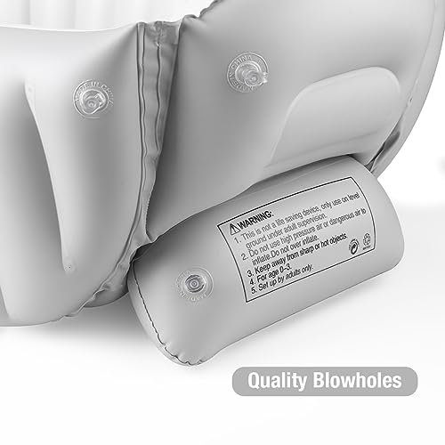 PandaEar Inflatable Baby Bathtub Toddler Tub for Shower, Collapsible Portable Bathtub for Kids, Baby Bath Tub 6-12 Months, Travel Baby Bathtub, Blow Up Tub for Baby with Air Pump - Image 5