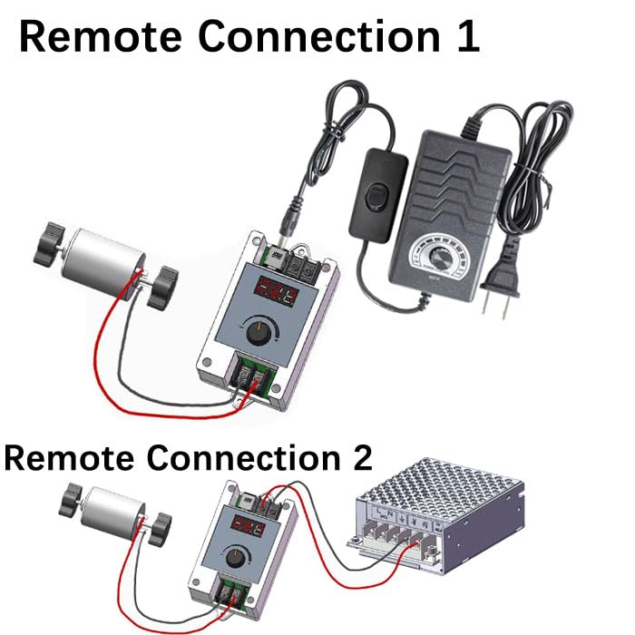 JQDML DIY Reciprocating Swing Motor,Swing Angle 20-120 Degrees Adjustable Speed 90RPM with Speed Regulator and Remote Control - Image 4