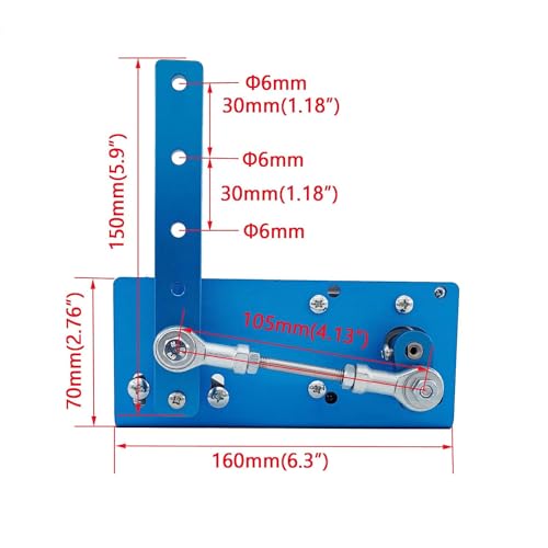 JQDML DIY Reciprocating Swing Motor,Swing Angle 20-120 Degrees Adjustable Speed 90RPM with Speed Regulator and Remote Control - Image 5