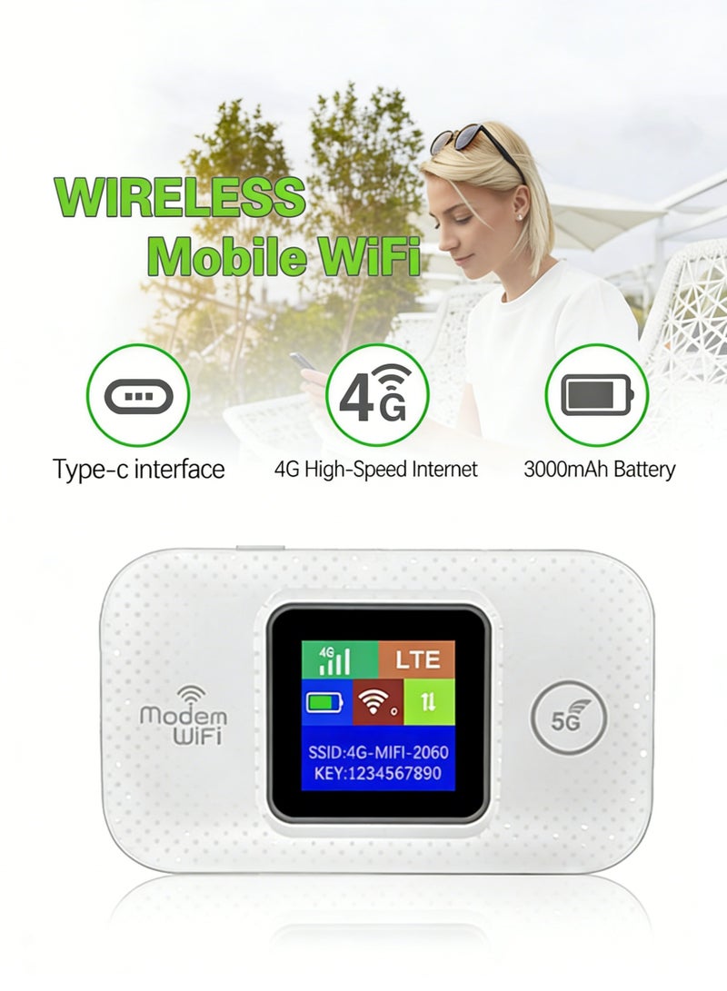 كلوزيلي راوتر واي فاي محمول، راوتر واي فاي جيبي، راوتر لاسلكي CPE، مودم 4G LTE، يدعم شريحة SIM لشبكات 5G، بطارية 3000 مللي أمبير، توصيل وتشغيل فوري، تشفير أمان WPA/WPA2، إشارة مستقرة، تغطية واسعة، يدعم حتى 10 أجهزة - Image 5