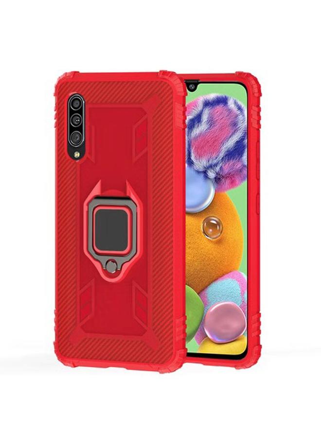S-TOP Case For Galaxy A50 Carbon Fiber Protective Case with 360 Degree Rotating Ring Holder - Image 2