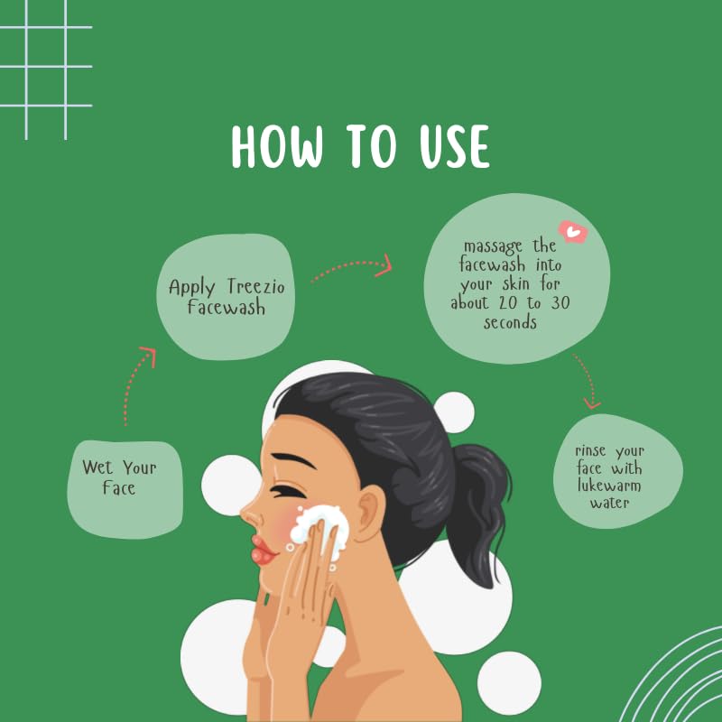 Treezio Aloe Vera Face Wash Nourishing Cleanser for Healthy Skin Hyderates Soothes Skin No Paraben No Silicones For Men Women Pack of 2 100 ml Each - Image 4