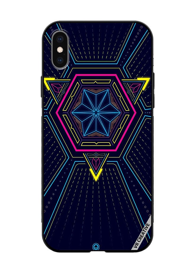 VR CREATIVE Protective Case Cover For Apple iPhone XS Max Abstract Design Multicolour - Image 1