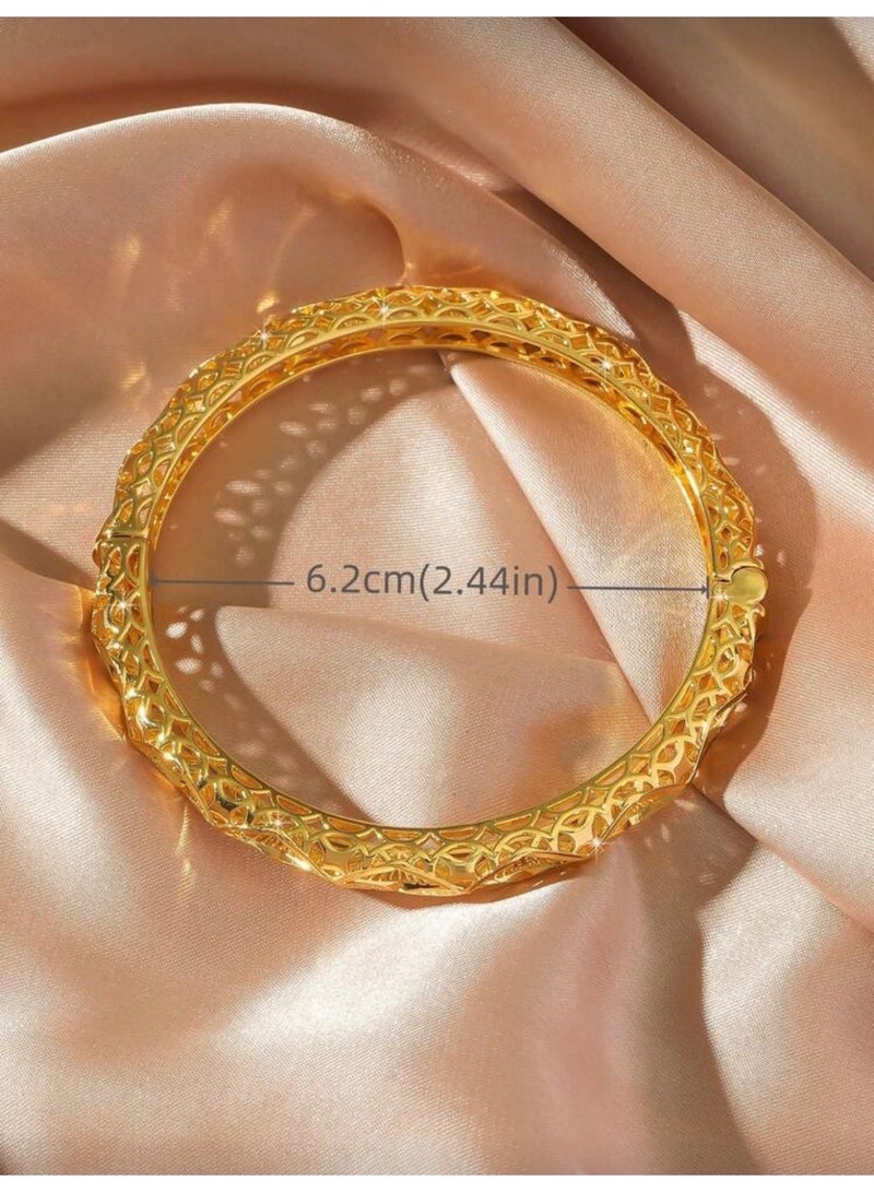 GOLDMAX 21k Gold Plated Bracelet Bangle For Women - Image 4