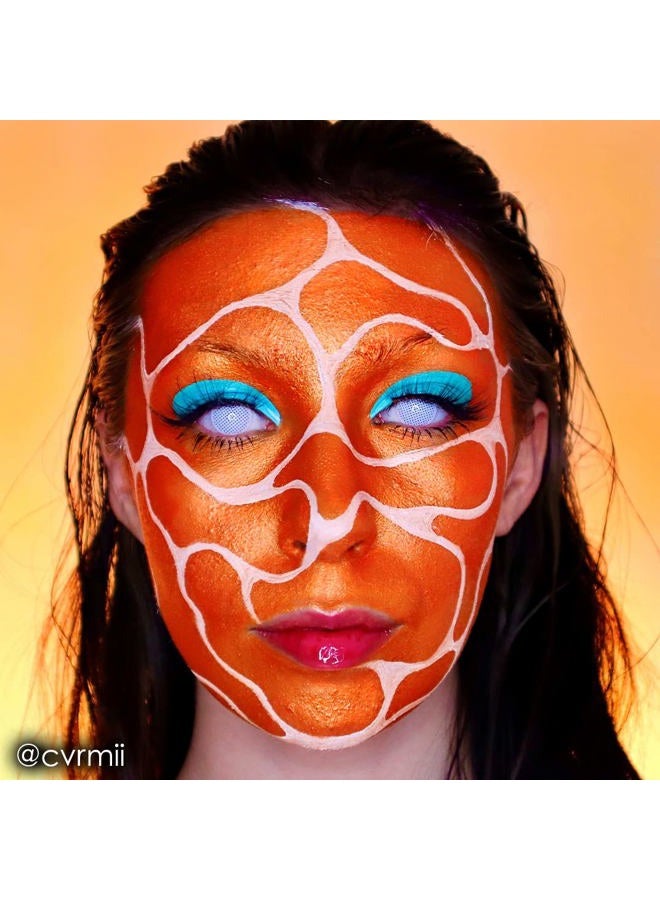 mehron Makeup Paradise Makeup AQ Pro Size | Stage & Screen, Face & Body Painting, Special FX, Beauty, Cosplay, and Halloween | Water Activated Face Paint & Body Paint 1.4 oz (40 g) (Metallic Orange) - Image 3