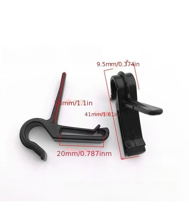 5pcs Car Air Vent Hooks Universal Strong Scratch Resistant Plastic Storage Hooks - Image 4