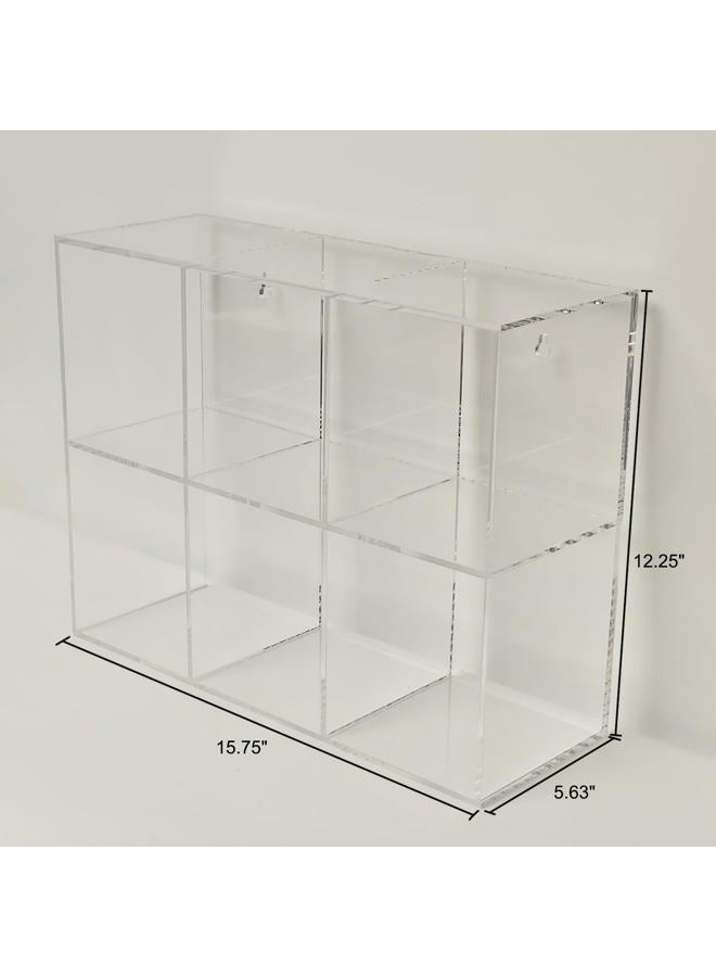 CiaoHER Clear Acrylic Medical Suture Rack, Surgical Thread Organizer (Double Layers, 6 Slots) - Image 3