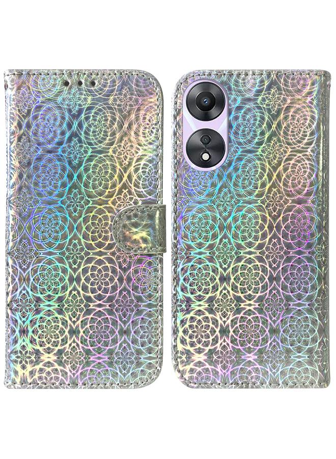 S-TOP Case For OPPO A58 4G Colorful Magnetic Buckle Leather Phone Case - Image 1