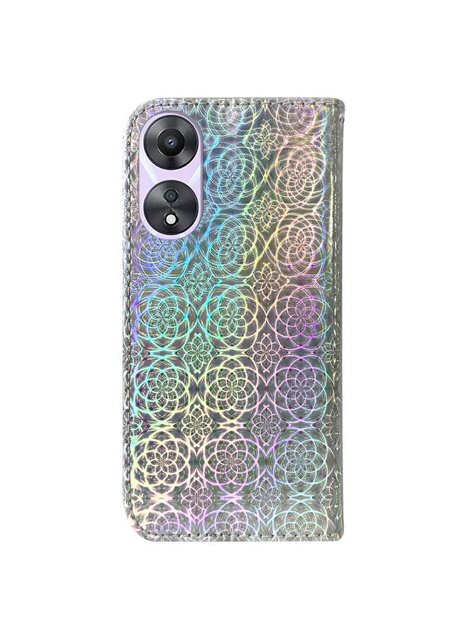 S-TOP Case For OPPO A58 4G Colorful Magnetic Buckle Leather Phone Case - Image 3