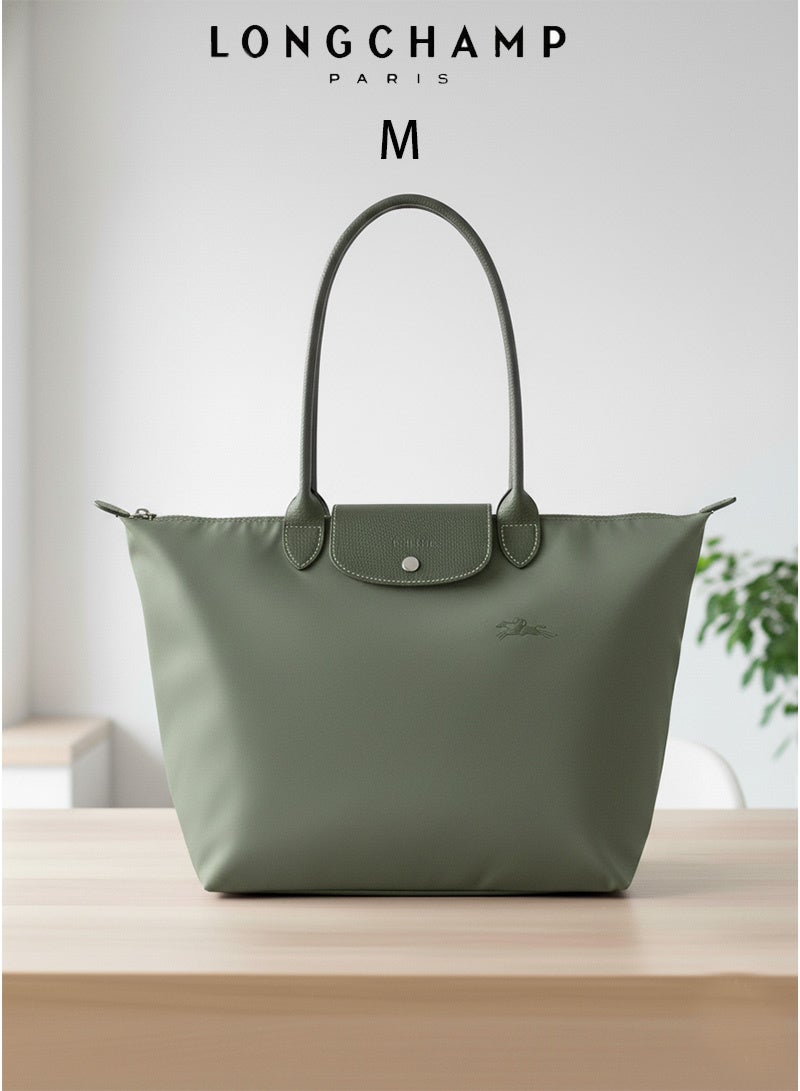 Longchamp LE PLIAGE GREEN M TOTE BAG Forest - Recycled Canvas Women's handbag shoulder Camera Bag - Image 1