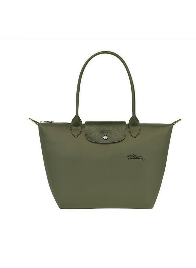 Longchamp LE PLIAGE GREEN M TOTE BAG Forest - Recycled Canvas Women's handbag shoulder Camera Bag - Image 4