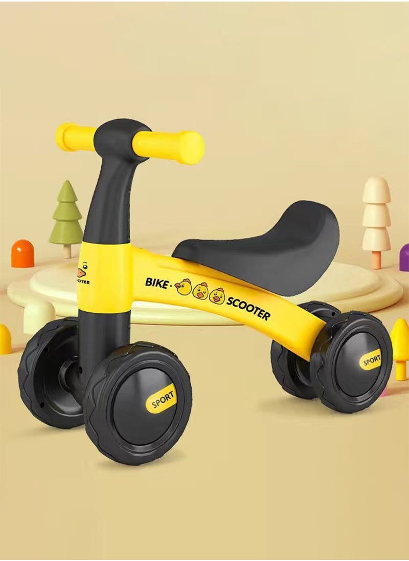 Beirui Baby Balance Bike, Toddler Bike Baby Walker with 4 Silent Wheels, Baby Riding Toy, Pedal-less Toddler First Bike  - Image 1