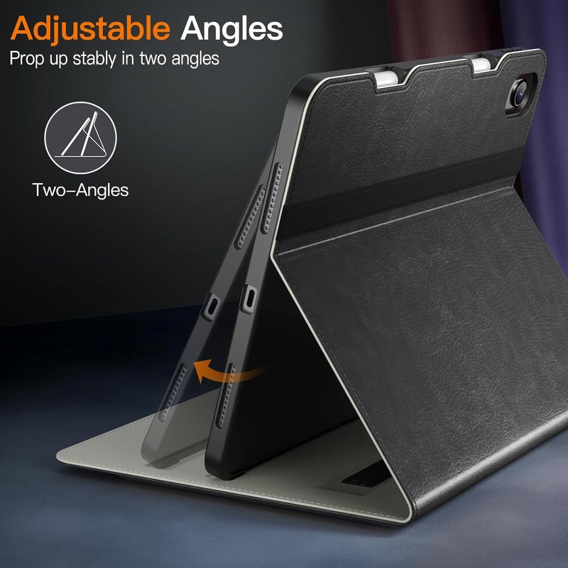 Jetech Case For Ipad Air 11-Inch M2 (2024), Ipad Air 5/4 (10.9-Inch, 2022/2020 Model, 5Th/4Th), Pu Leather Business Folio Protective Tablet Cover Pocket, Multi-Angle Viewing (Space Gray) - Image 4