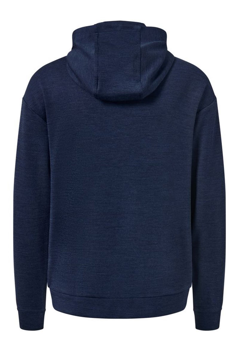 Tchibo Women Hooded Plain Sweatshirt, Navy Blue - Image 3