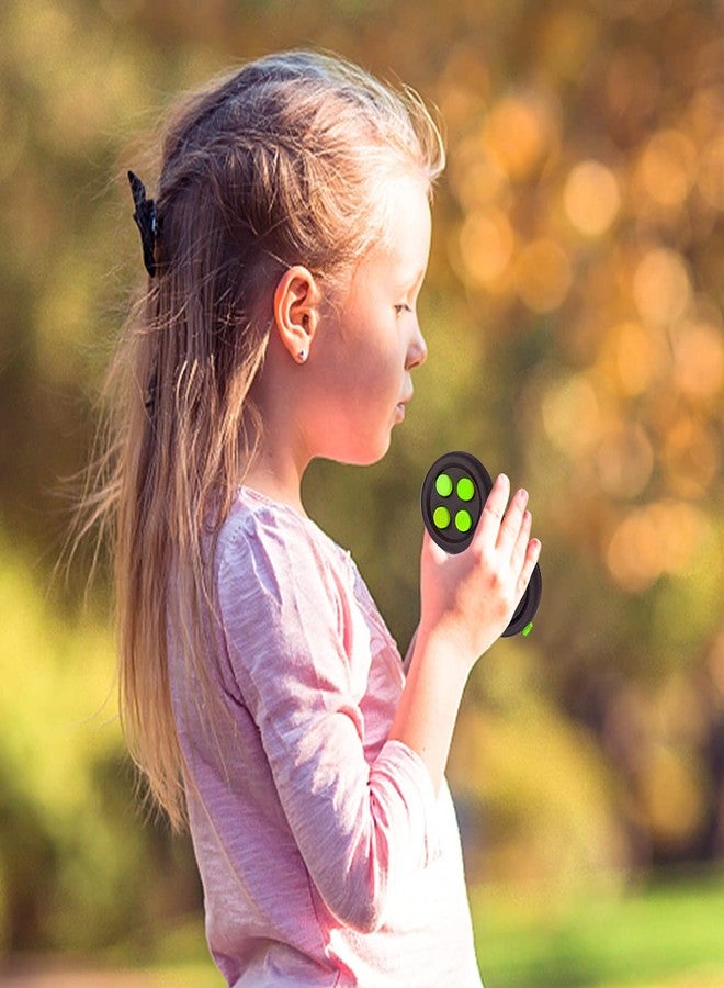 UOOEFUN Mini Fidget Button Controller Pad Toys for Kid Adults with Anxiety and Autism (Black & Green) - Image 5