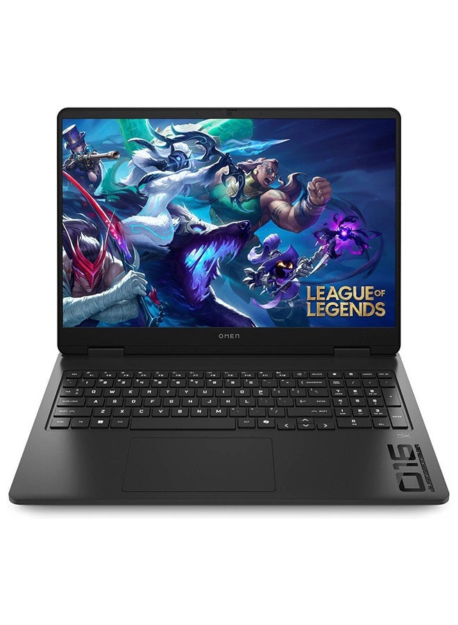 HP لابتوب الألعاب OMEN 16، شاشة 16" 2K IPS بتردد 144Hz، معالج Intel Core Ultra 7 255H، 16GB ذاكرة DDR5، 1TB SSD، NVIDIA GeForce RTX 5060 بسعة 8GB، لوحة مفاتيح إنجليزية مضاءة، أسود ظل (محدث) - Image 1