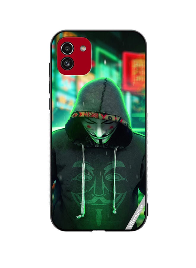 VR CREATIVE Protective Case Cover For Samsung Galaxy A03 Joker Mask In Joker Jacket Design Multicolour - Image 1