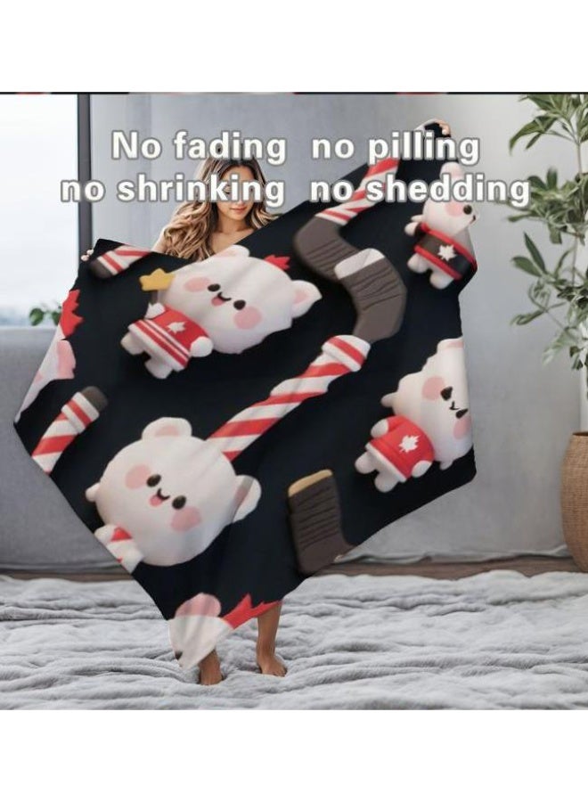 عام بطانية رقيقة من الفانيلا الكرتونية للأطفال والرضع (دافئة ومريحة، ومناسبة للنوم والألعاب) 70 سم * 100 سم - Image 5