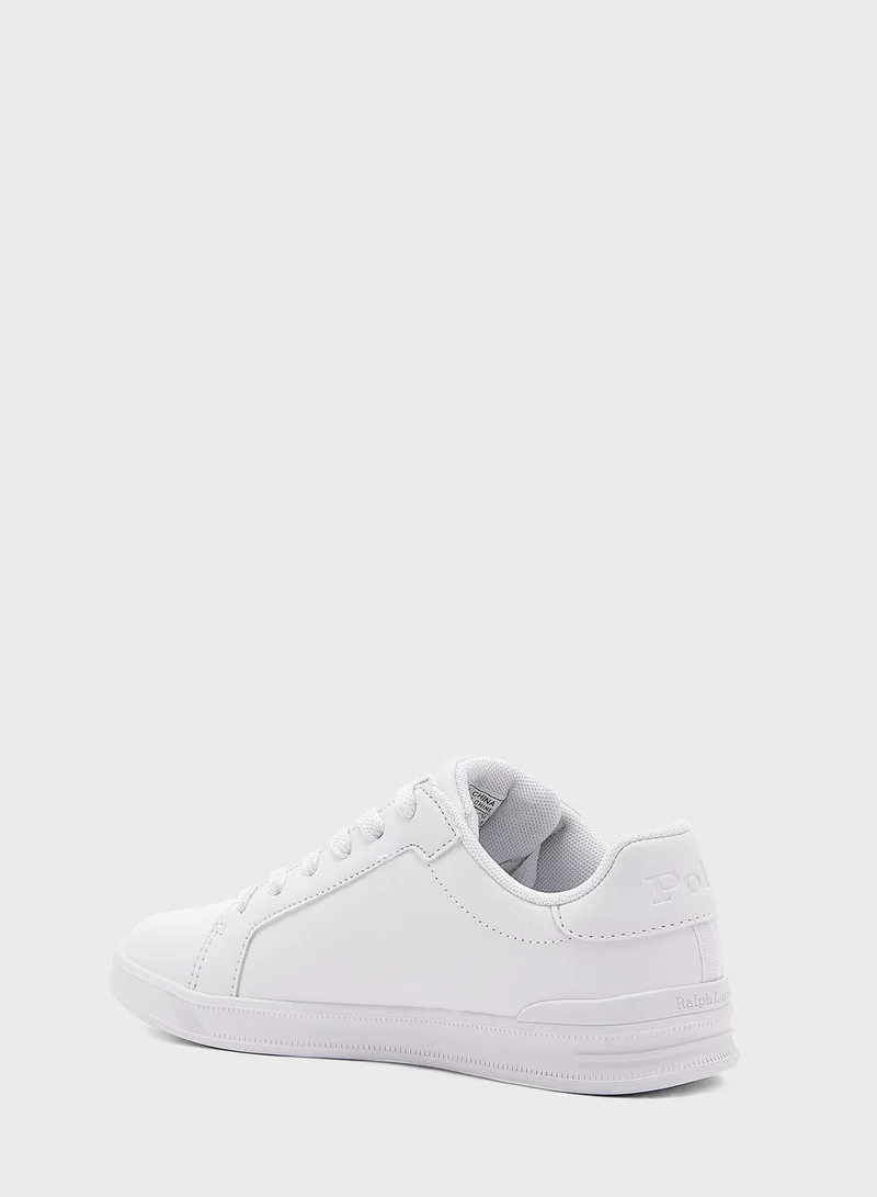 POLO RALPH LAUREN Youth Heritage Court Ii Low Top Lace Up Sneakers