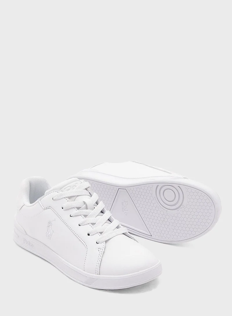 POLO RALPH LAUREN Youth Heritage Court Ii Low Top Lace Up Sneakers